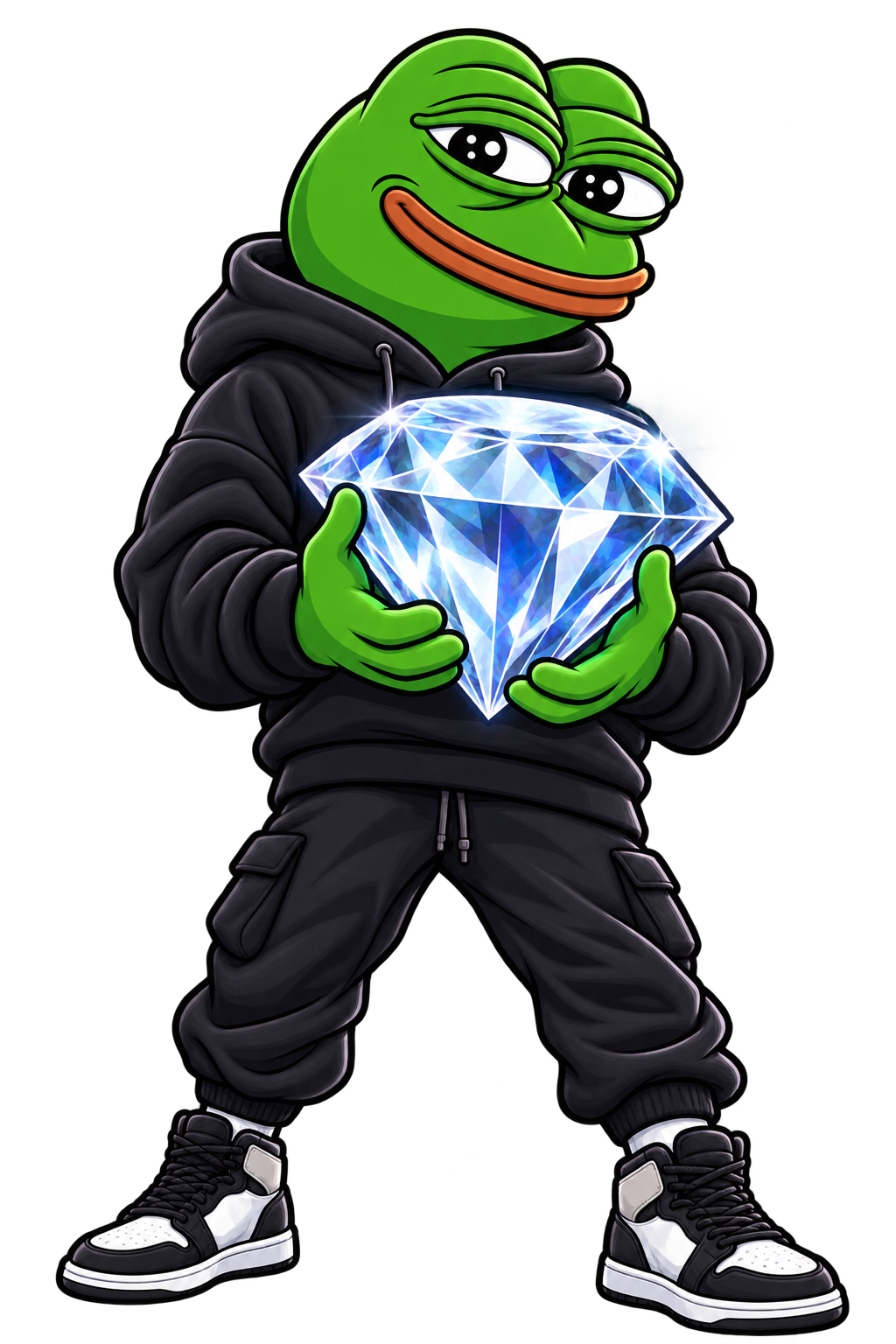 PEPE with diamond hands